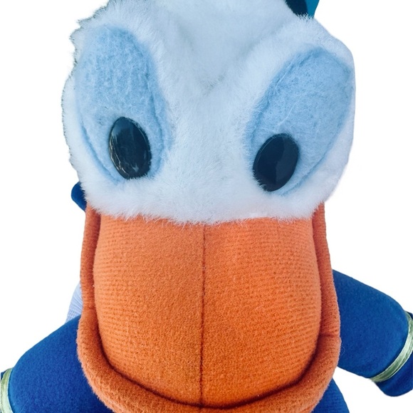 VTG Disney Donald Duck Plush Zipper Backpack - Picture 3 of 5
